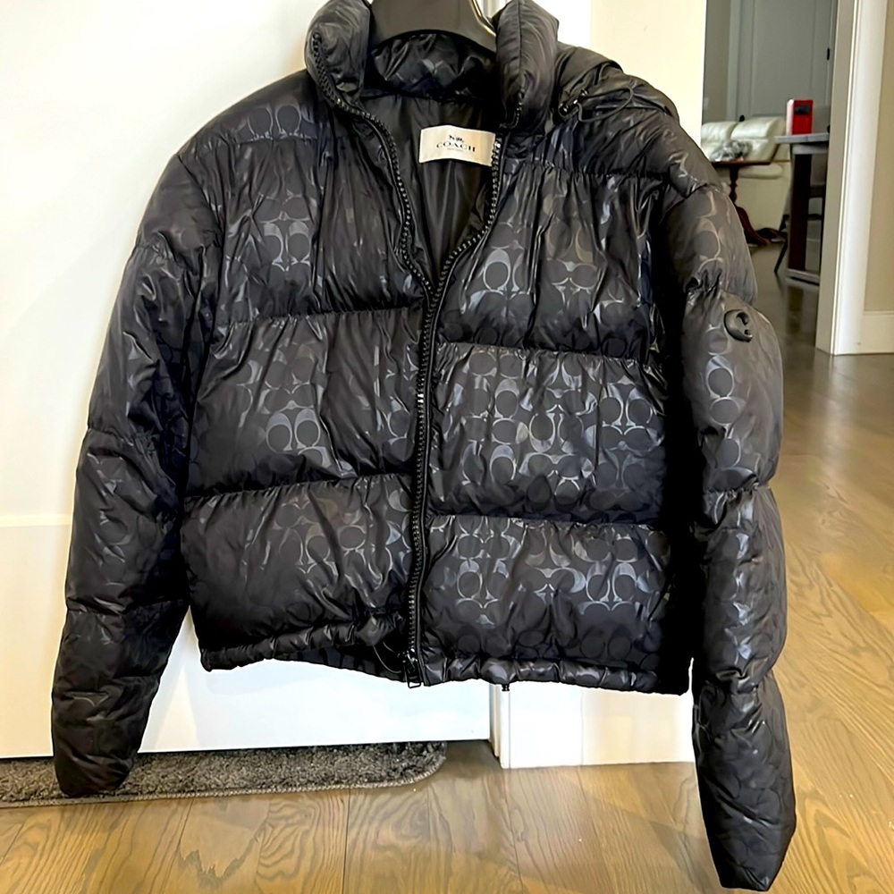 Coach Cropped Puffer Jacket